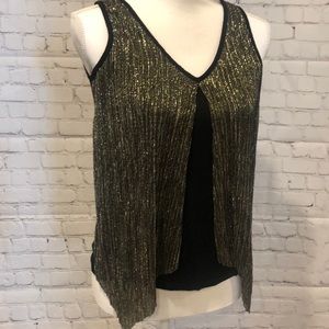 by&by Size S Black/Gold Shirt | Size Small